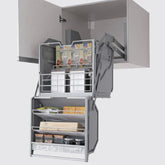 Tier Pull - Down Shelf Cabinet – Space - Saving Kitchen Storage Lift - Androf